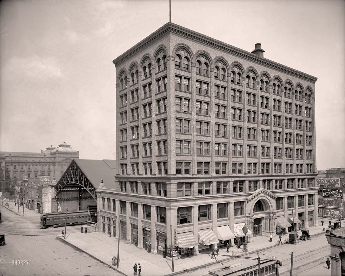 Indianapolis, Indiana. Union Traction Co. - Union Terminal Building, circa 1907