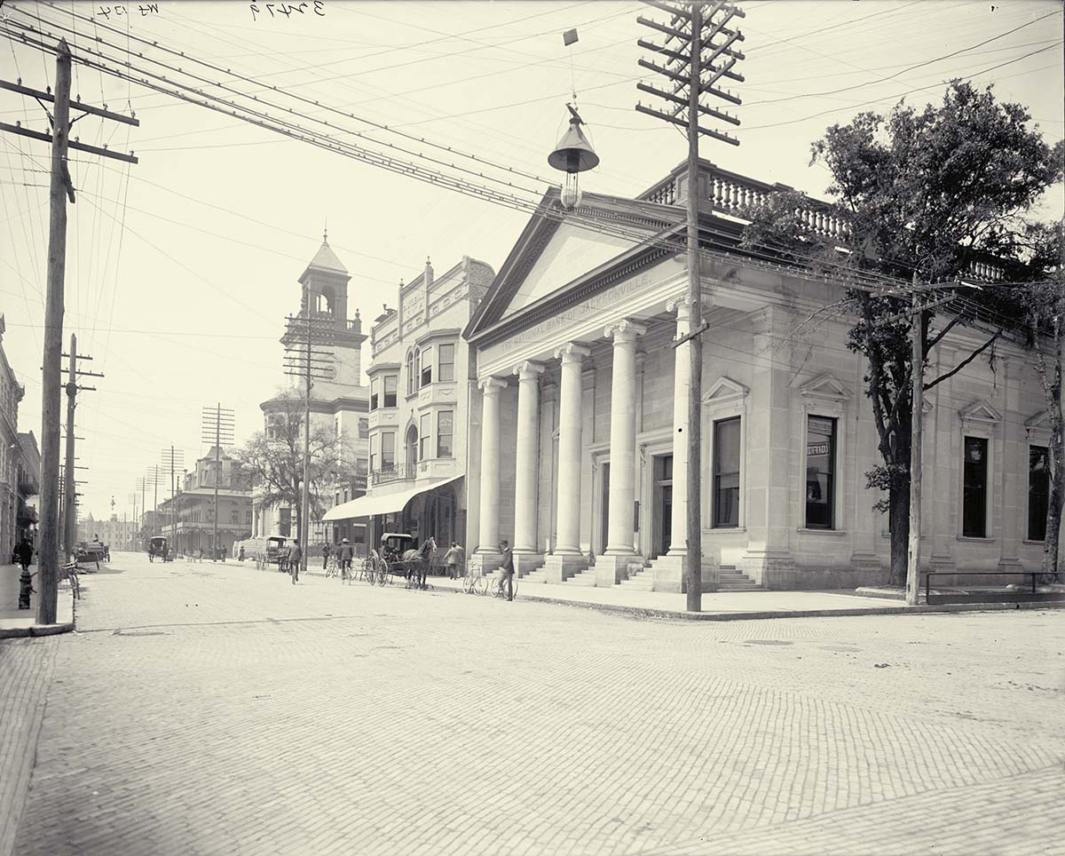 Jacksonville, Florida. Bank and Post Office, between 1895 and 1910