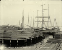 Jacksonville. Lumber wharfs on St John's River, circa 1890