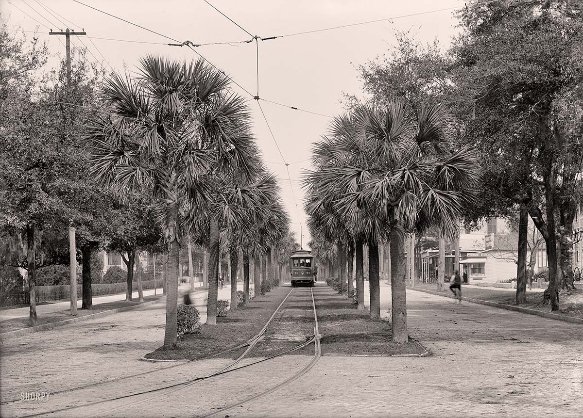 Jacksonville, Florida. Main Street, streetcar, 1903