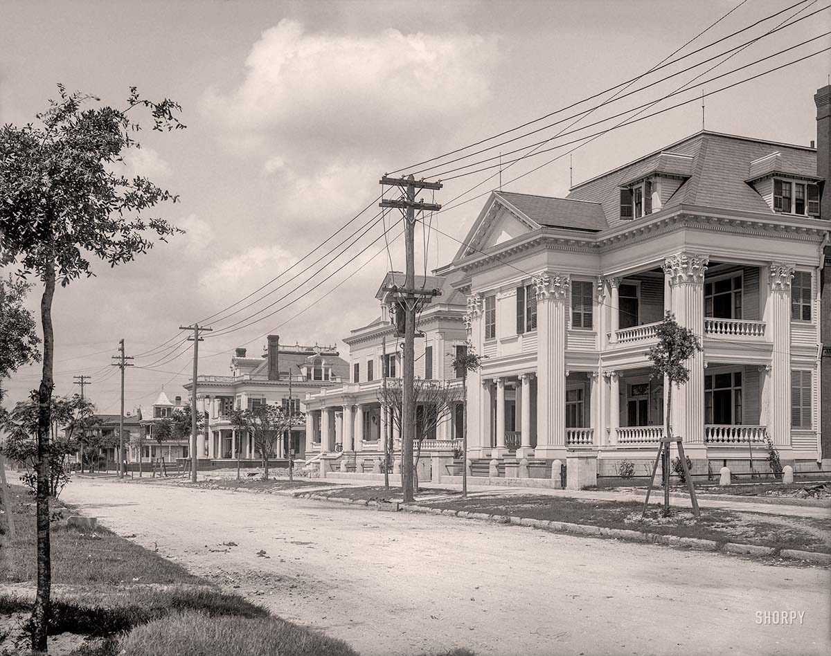 Jacksonville, Florida. Residences on Church Street, 1904