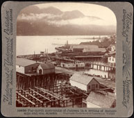 Juneau. Far-north metropolis of Juneau in a setting of mountains of sea, 1910