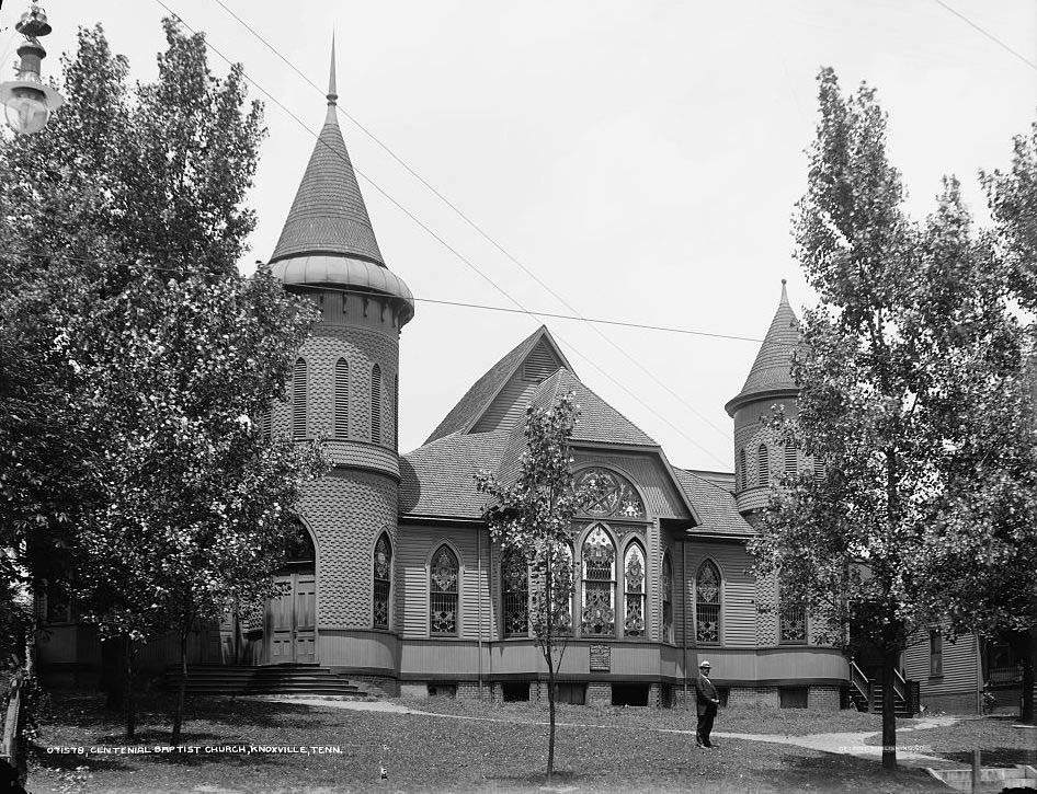 Knoxville. The Centennial Baptist Church (later the Deaderick Avenue Baptist Church), in the early 1900s