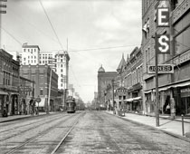 Little Rock. Main Street, north from Sixth, circa 1910