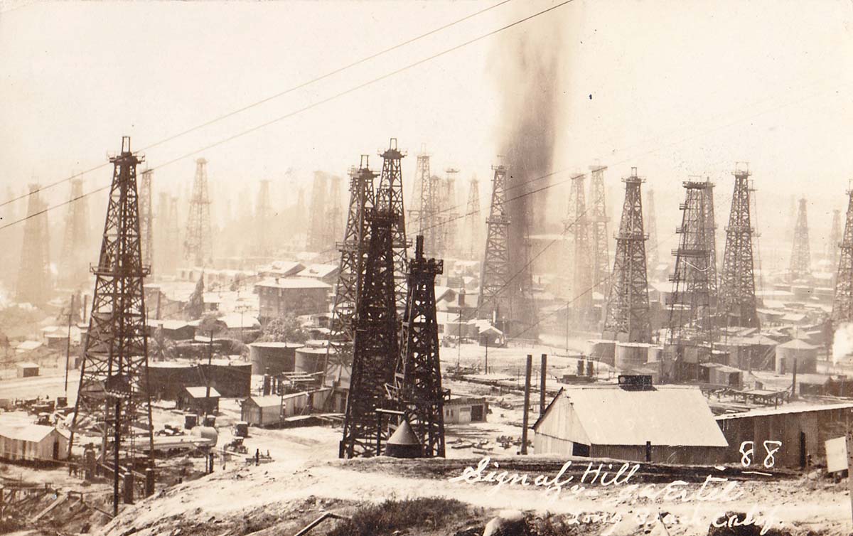 Long Beach, California. Oil fields