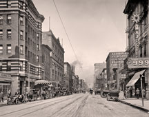 Memphis. Main Street, north from Gayoso Avenue, circa 1910