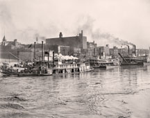 Memphis. Mississippi River levee from the ferry, 1908