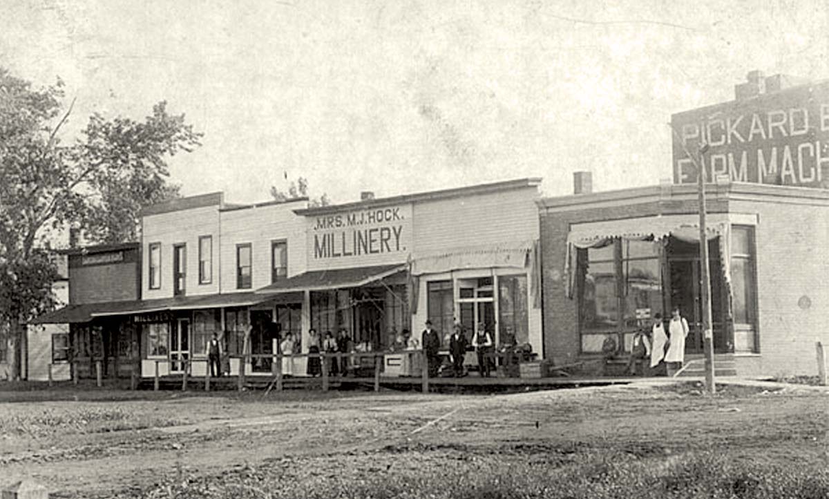Minonk. Corner of Streets, 1890's