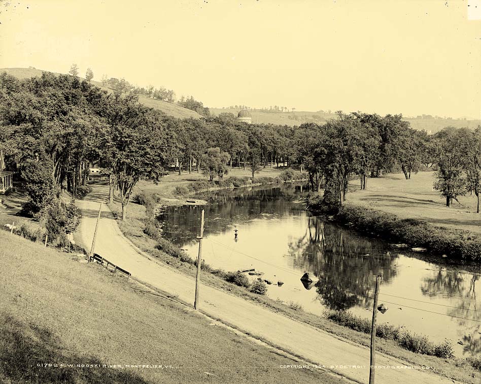 Montpelier. Winooski River, 1904