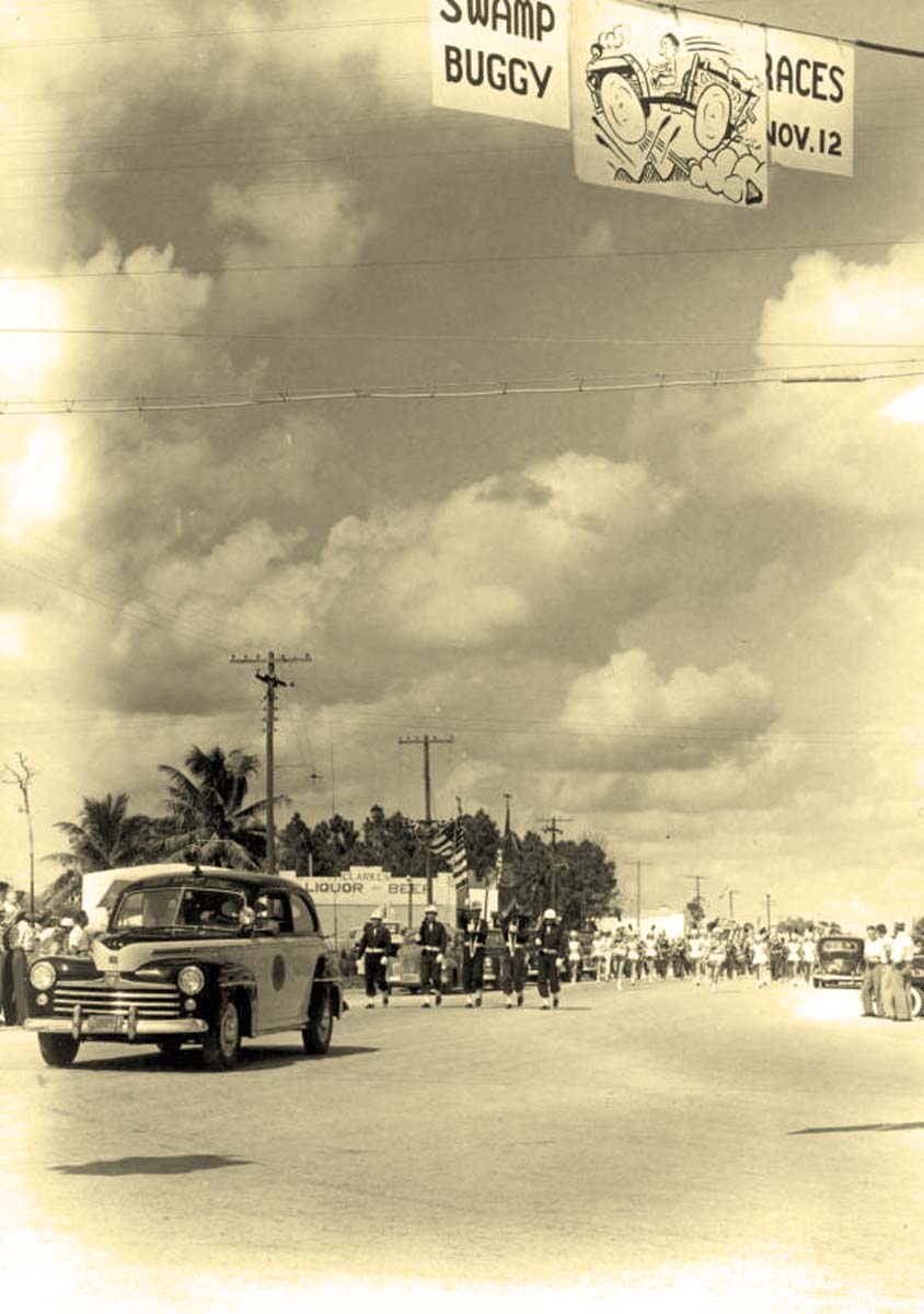 Naples. Swamp Buggy Day parade, 1949