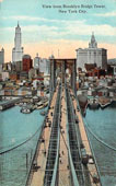 New York. View from Brooklyn Bridge Tower