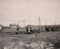Oklahoma City. Barns for streetcars at Northwest 13th Street and Santa Fe Avenue, 1914