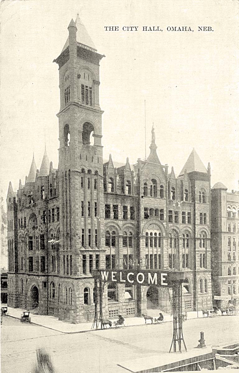 Omaha. The City Hall, between 1900 and 1910