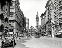 Philadelphia. City Hall and Market Street and west from 11th, 1912
