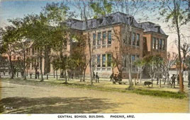 Phoenix. Central school building, 1900s