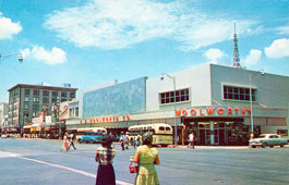 Phoenix. Washington and First street, downtown, circa 1950s