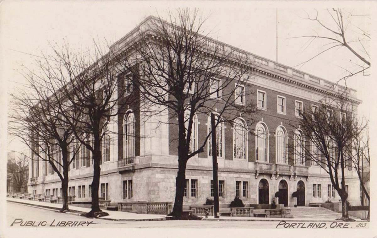 Portland, Oregon. Public Library, 1910
