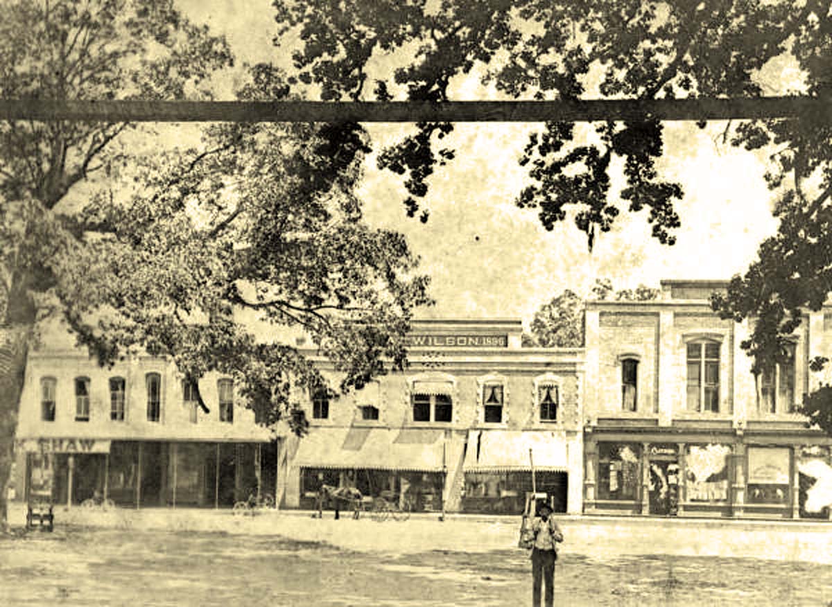Quincy. Early commercial strip, circa 1890