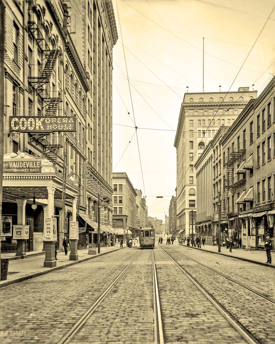 Rochester. South Avenue, left - Cook Opera House, circa 1906