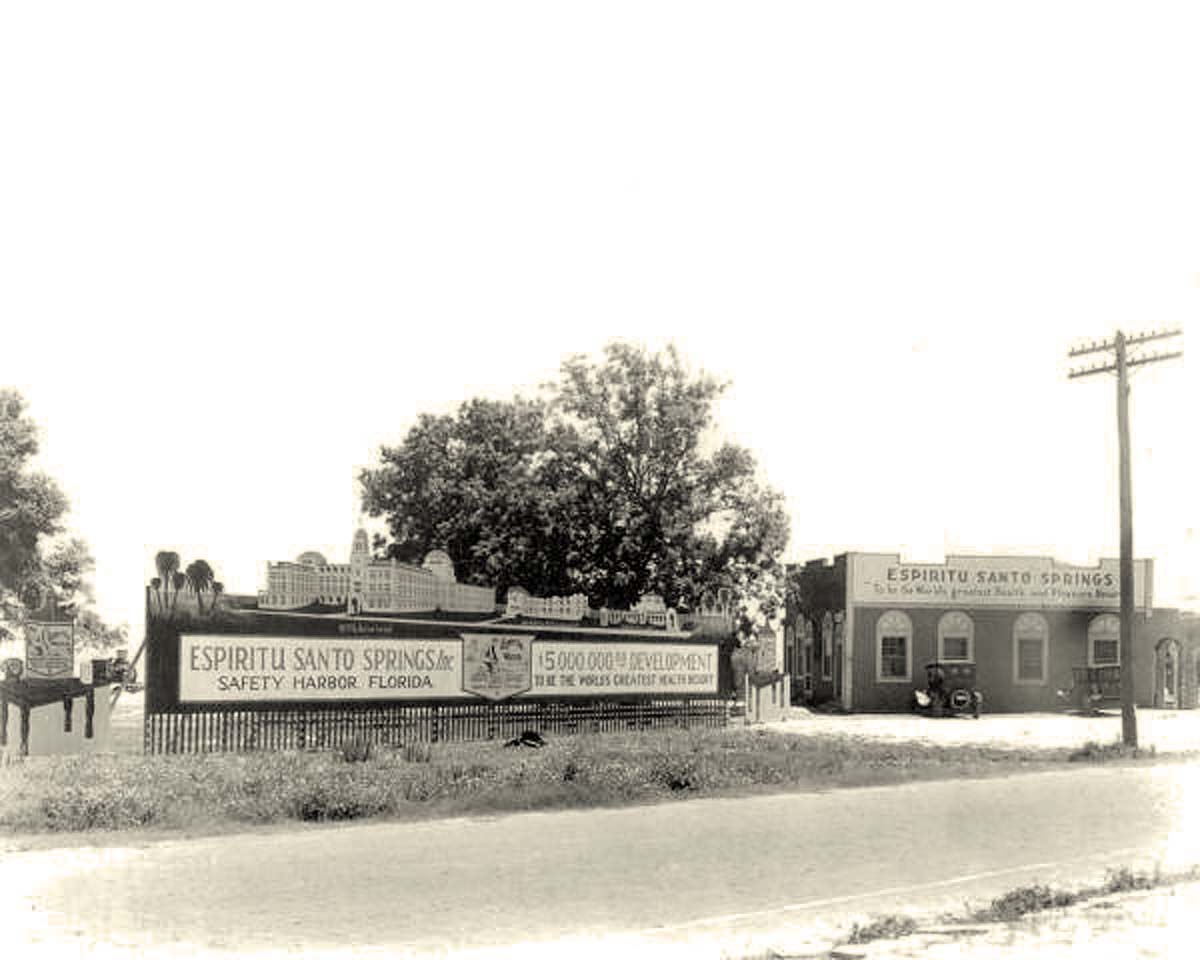 Safety Harbor. Espiritu Santo Springs sales office, 1926