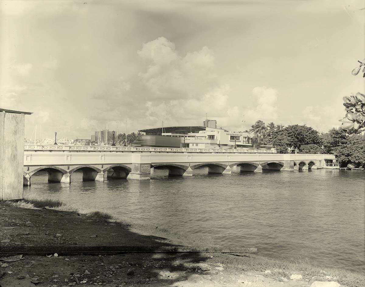 San Antonio, Texas. Bridge and Channel from southeast, 1968