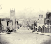 San Francisco. California Street from corner Stockton, looking East, 1866