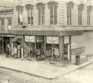 San Francisco. Exterior of Lawrence and Houseworth's Store - 317 and 319 Montgomery Street, 1866