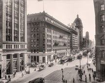San Francisco. Market Street and Palace Hotel, 1920