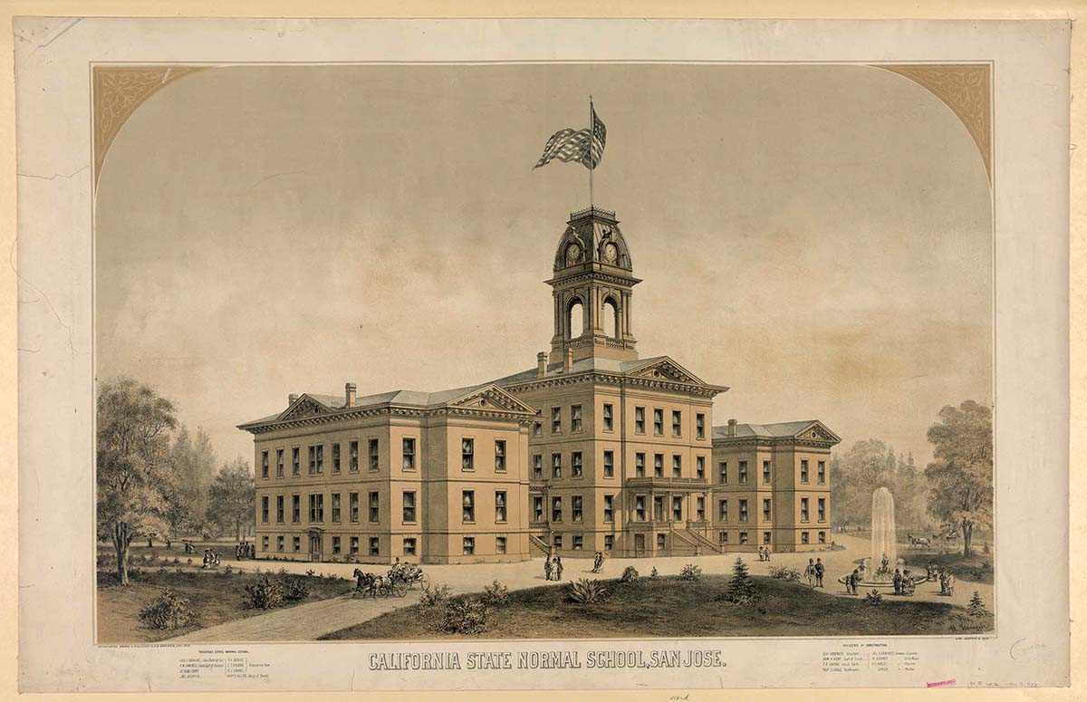 San Jose, California. California State Normal School, 1881