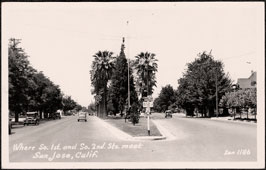 San Jose. Crossroad of 1st and 2nd streets