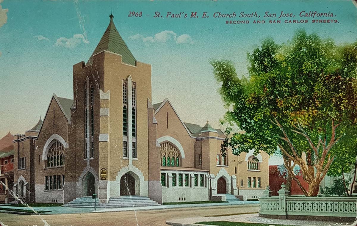 San Jose, California. St Paul's M.E. Church South, 1911