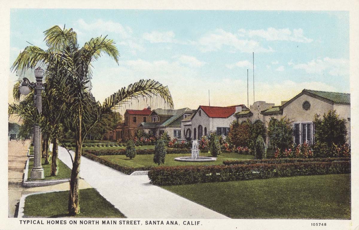 Santa Ana. Typical Homes, circa 1910s