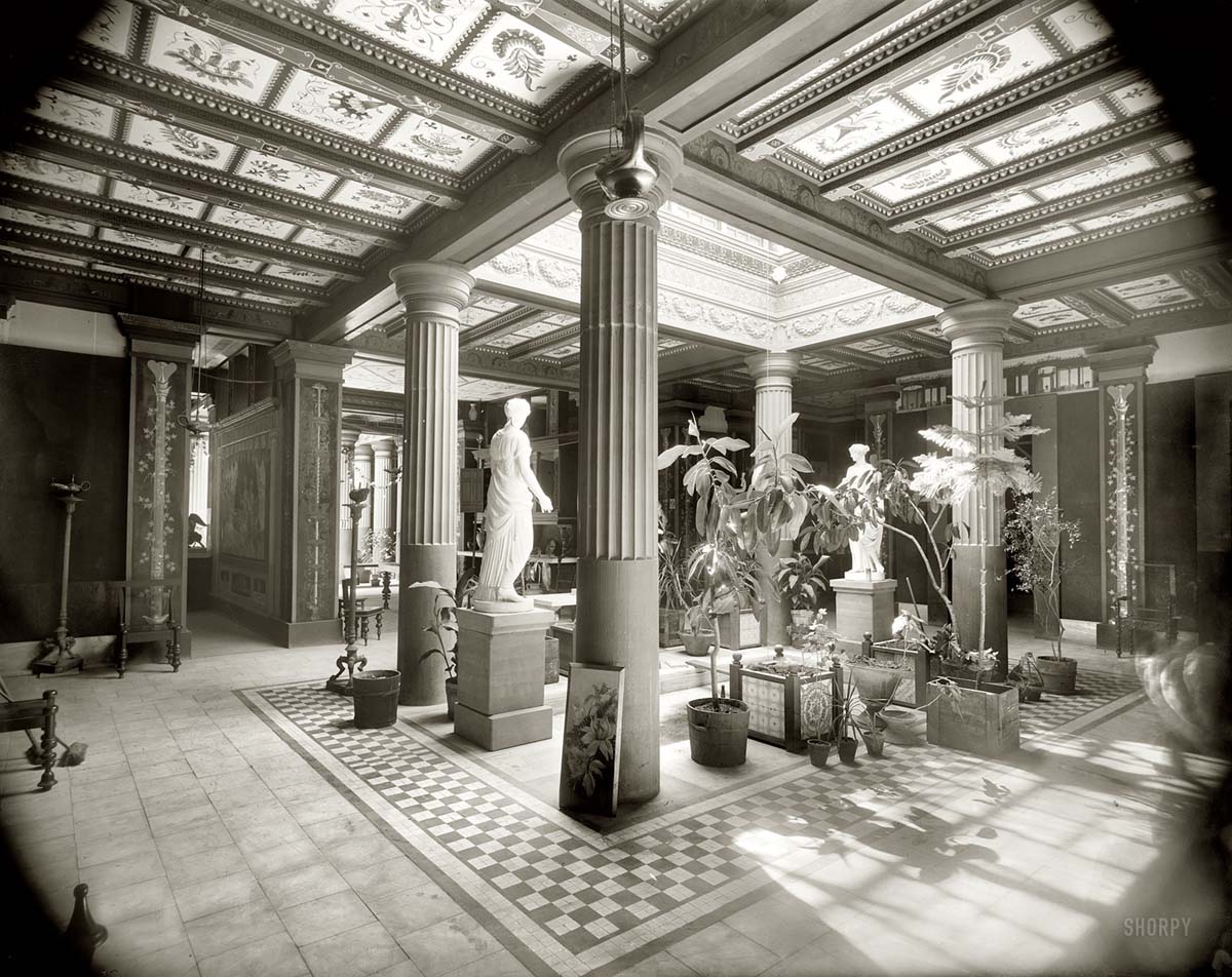 Saratoga Springs. Atrium in the House of Pansa, circa 1901