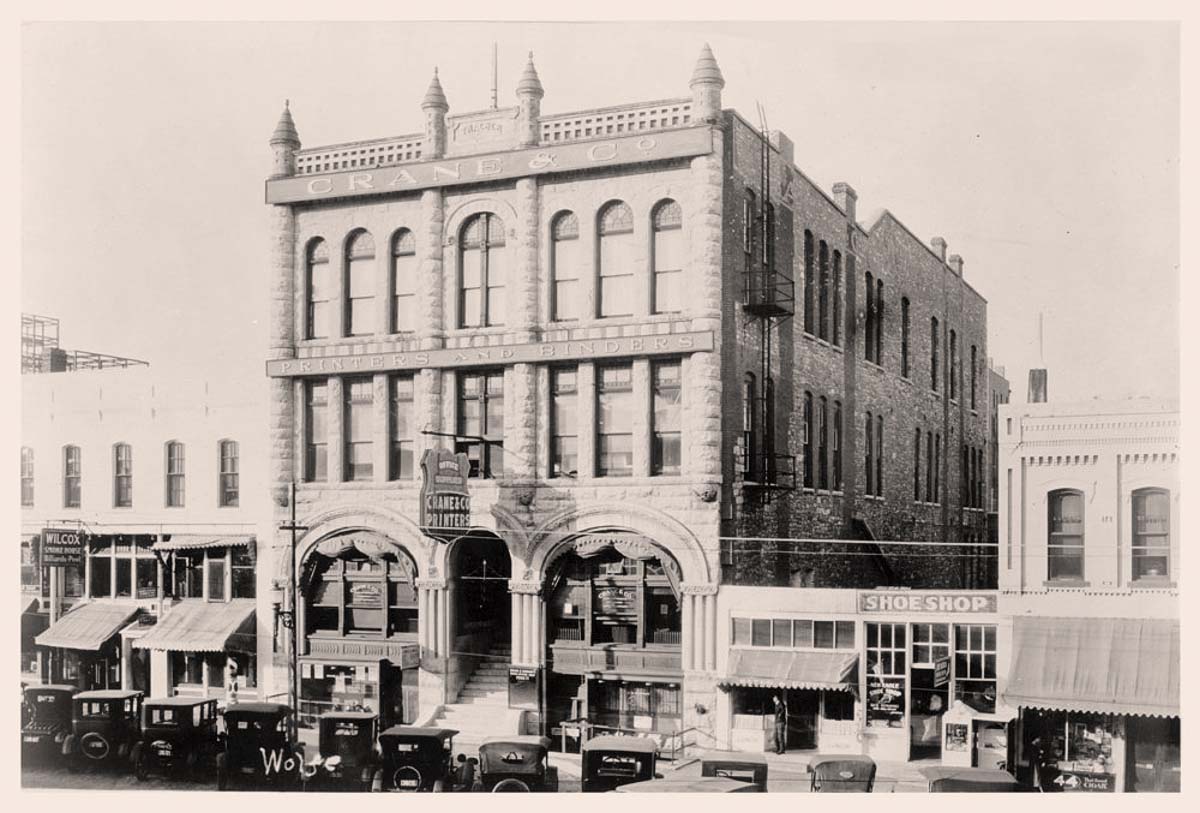 Topeka, Kansas. Crane and Co in Thatcher building, between 1900 and 1920