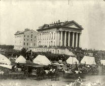Topeka. Soldiers and sailors' reunion, at the State House, 1881