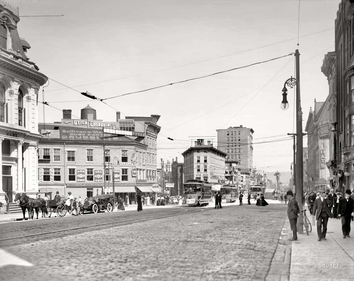 Utica. Genesee and Bleecker streets, circa 1910