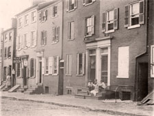 Wilmington. Children from house on Tatnall Street, next to a reputed house of prostitution, 1910