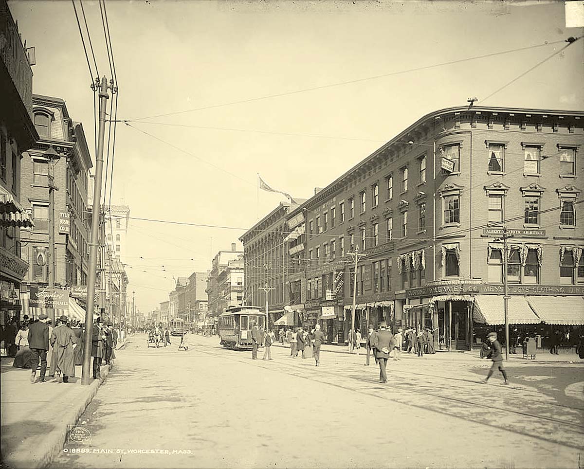 Worcester. Main Street, 1906