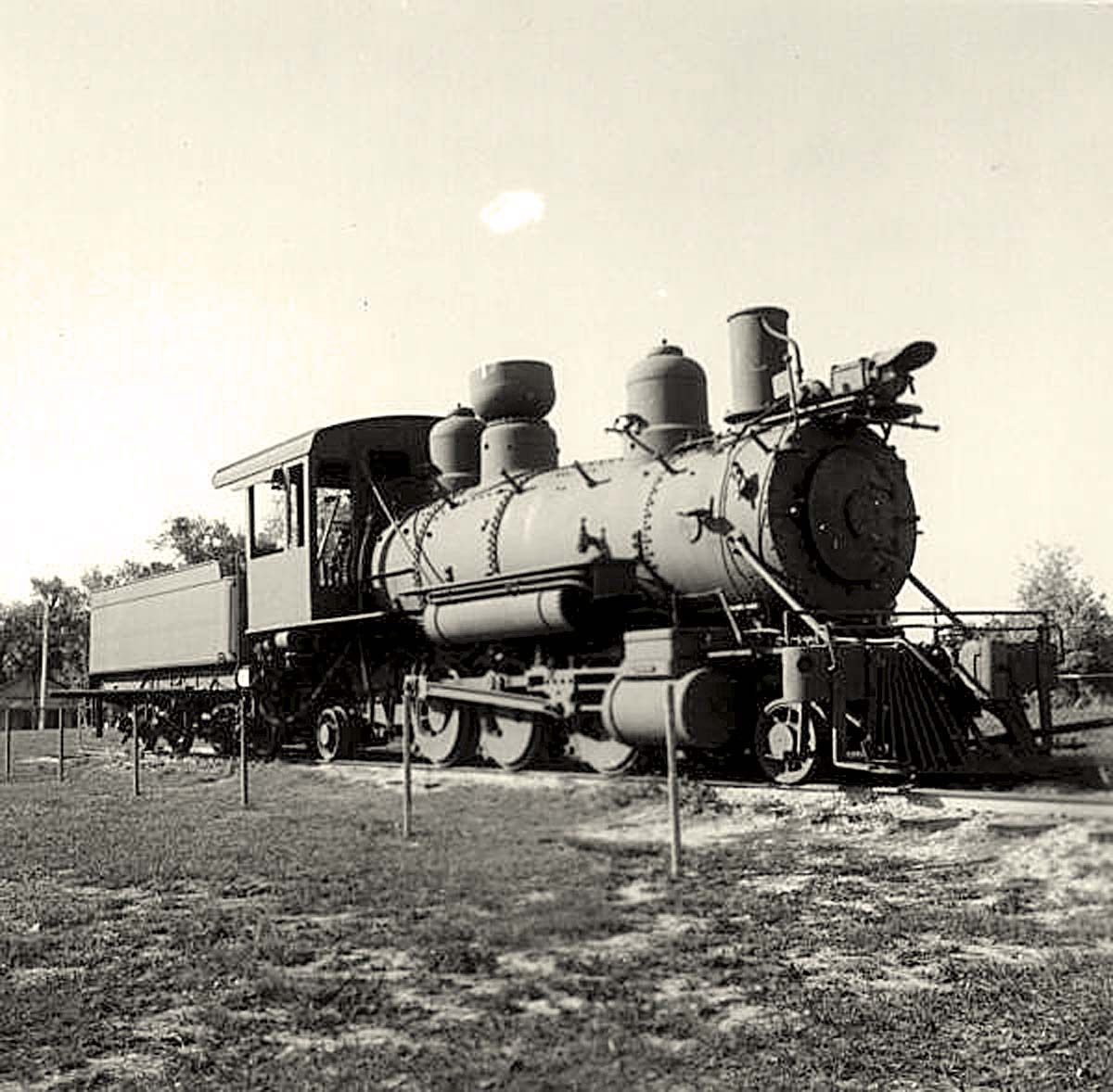 Zolfo Springs. Steam locomotive, 1970