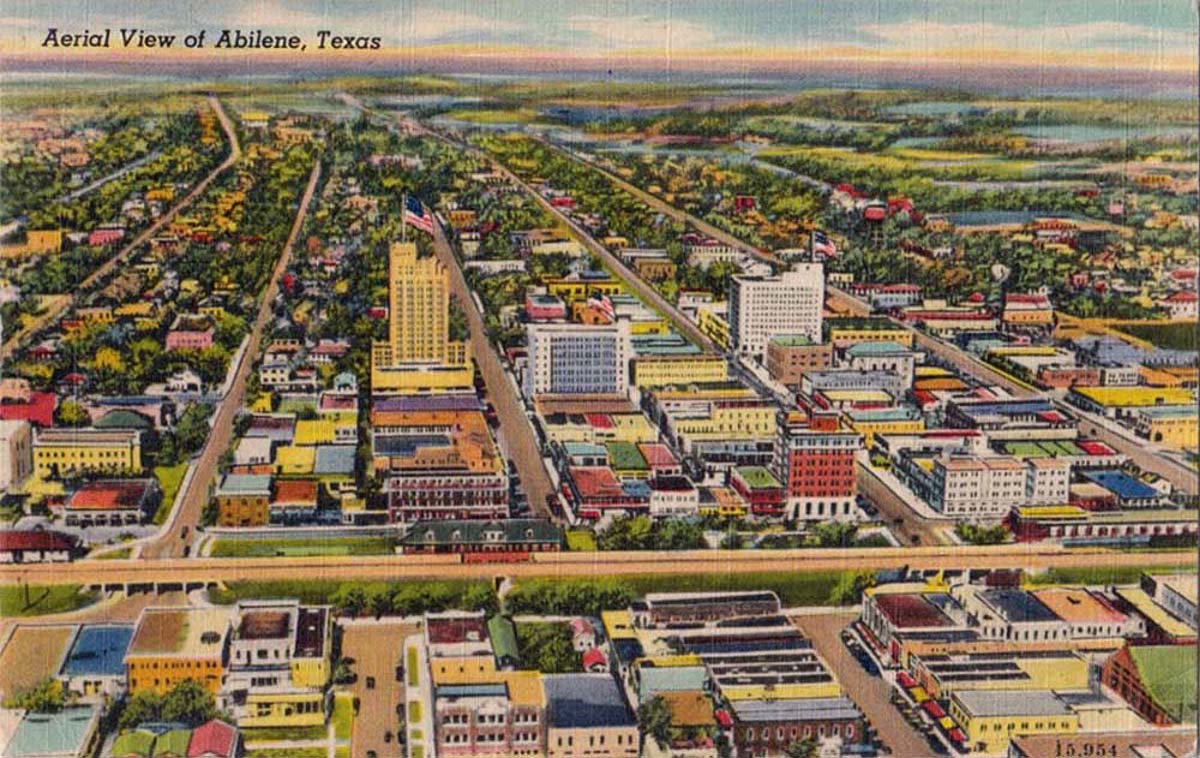 Abilene, Texas. Panorama of the city