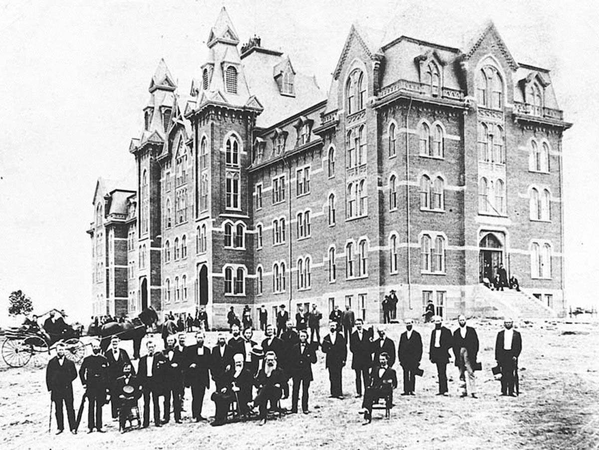 Akron, Ohio. Buchtel College in 1872