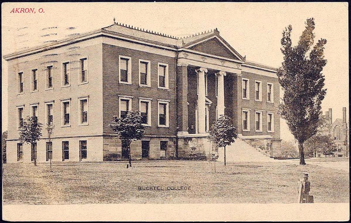 Akron, Ohio. Buchtel College, 1907