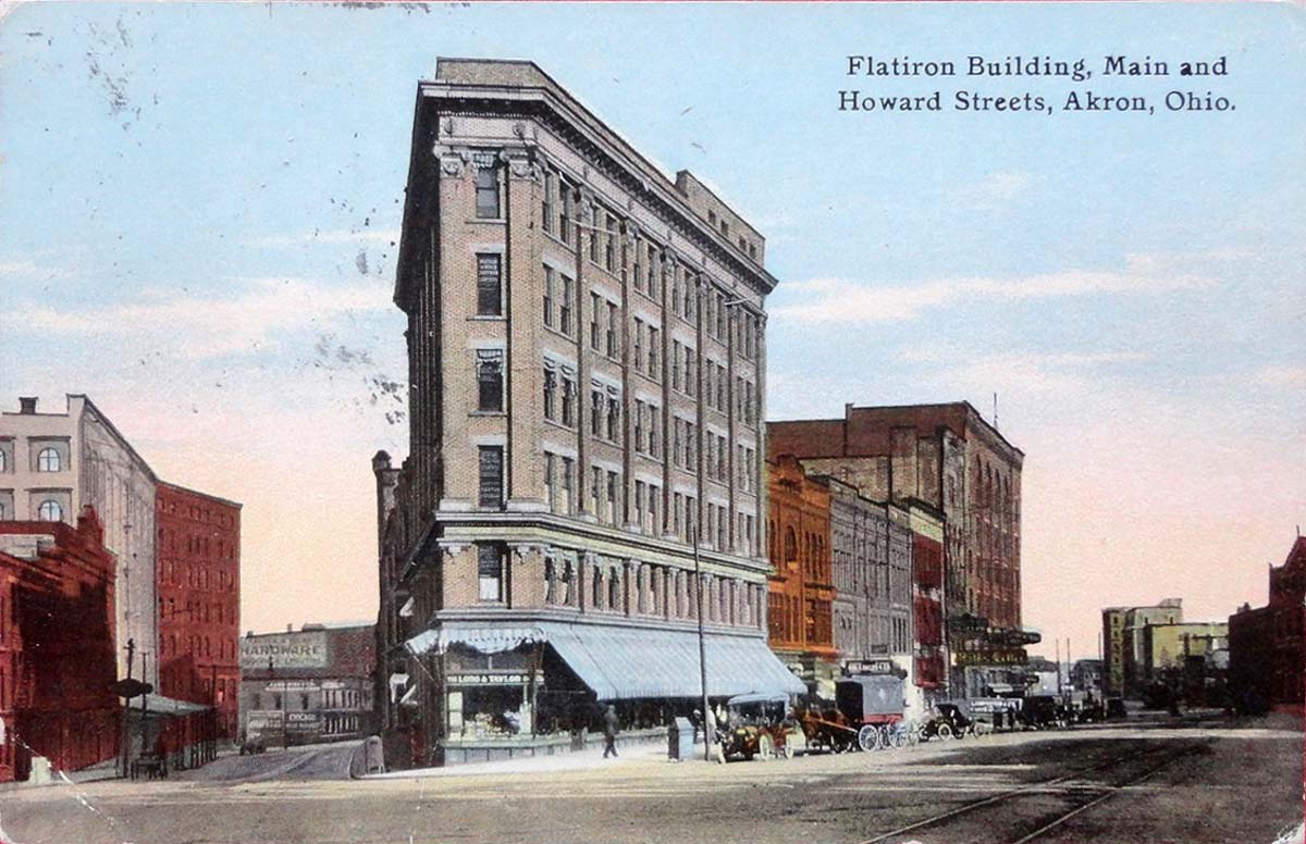 Akron, Ohio. Flatiron Building