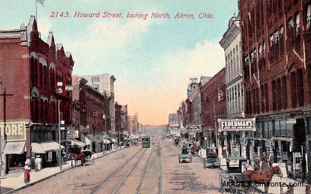 Akron, Ohio. Howard Street
