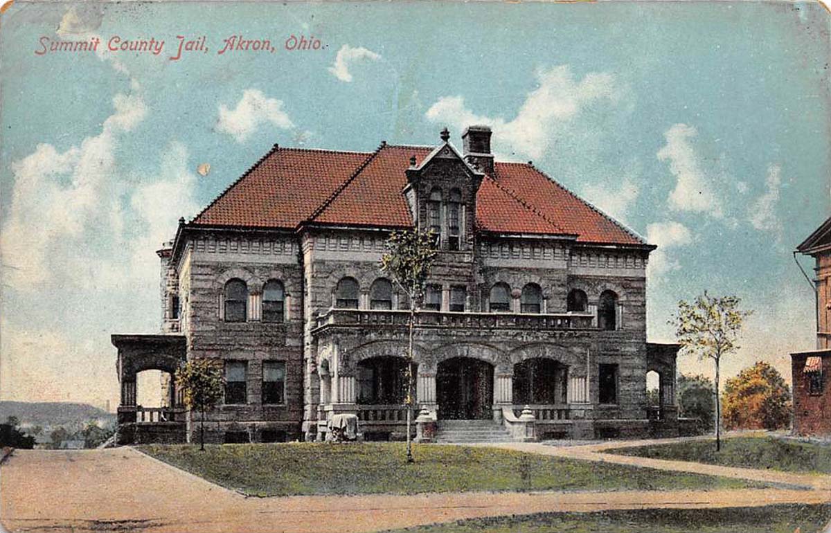 Akron, Ohio. Summit County Jail, 1908