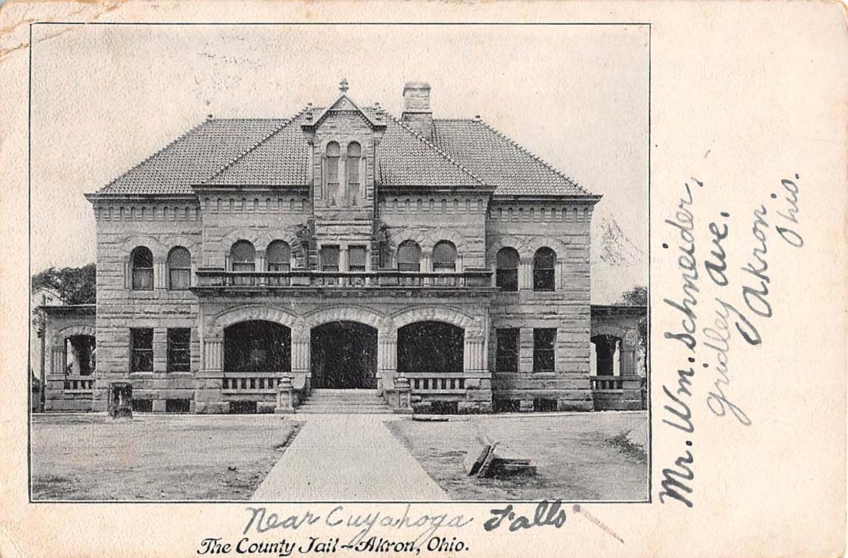 Akron, Ohio. Summit County Jail, 1909