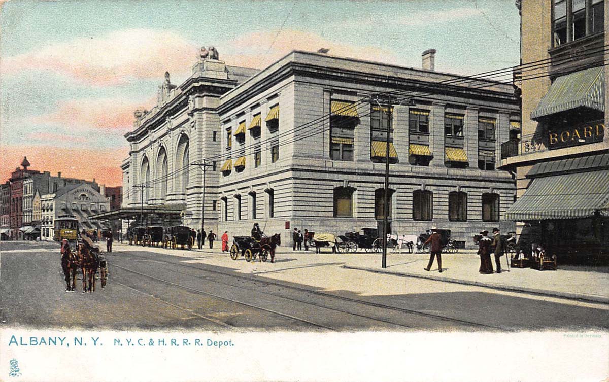 Albany, New-York Central Railway Station