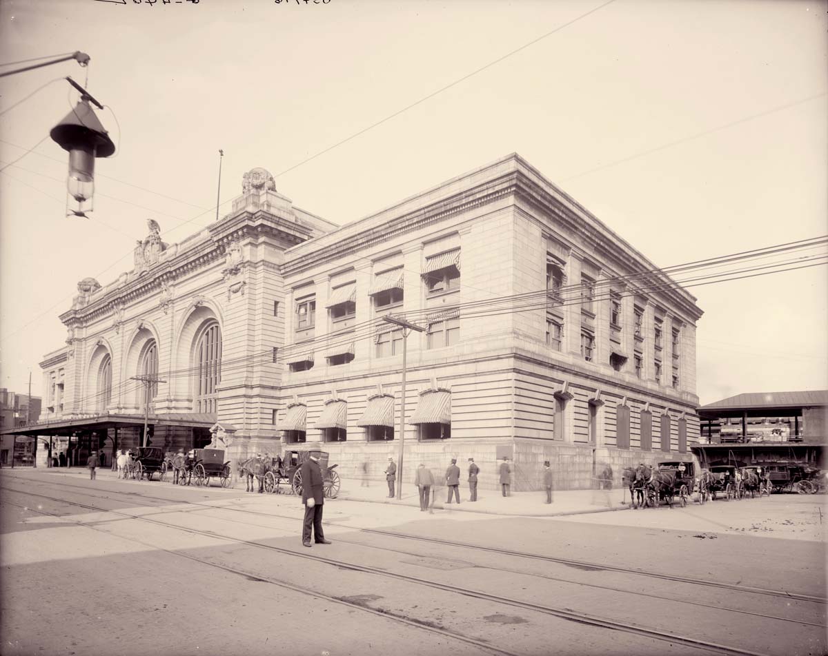 Albany. New-York Central Railroad station, 1910