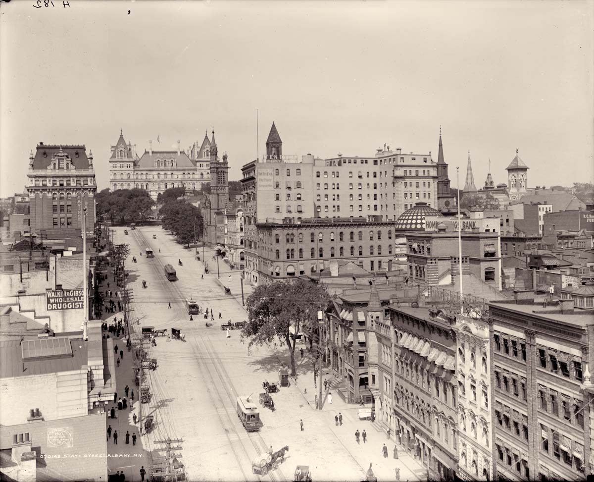 Albany, New York. State Street, 1907