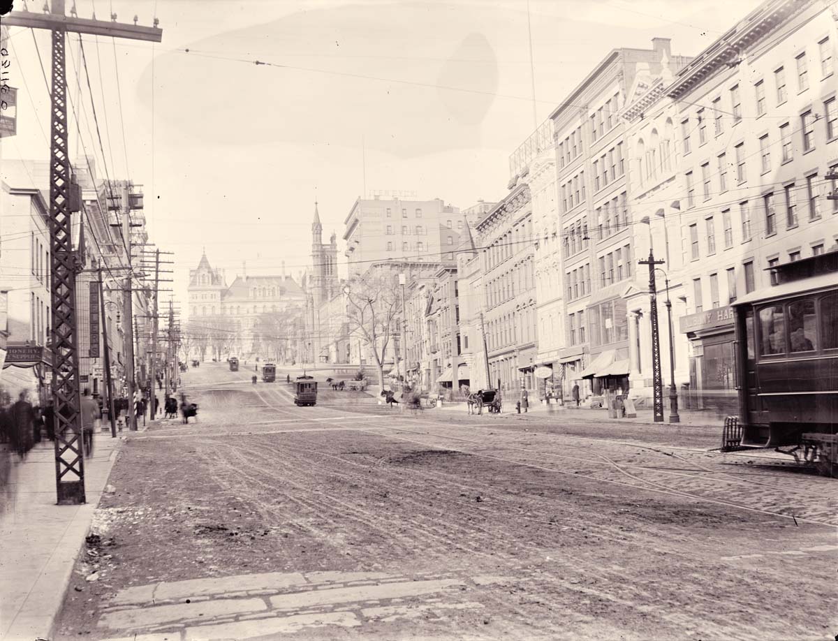 Albany, New York. State Street and Capitol, between 1890 and 1910